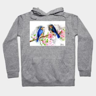 birds and flowers Hoodie